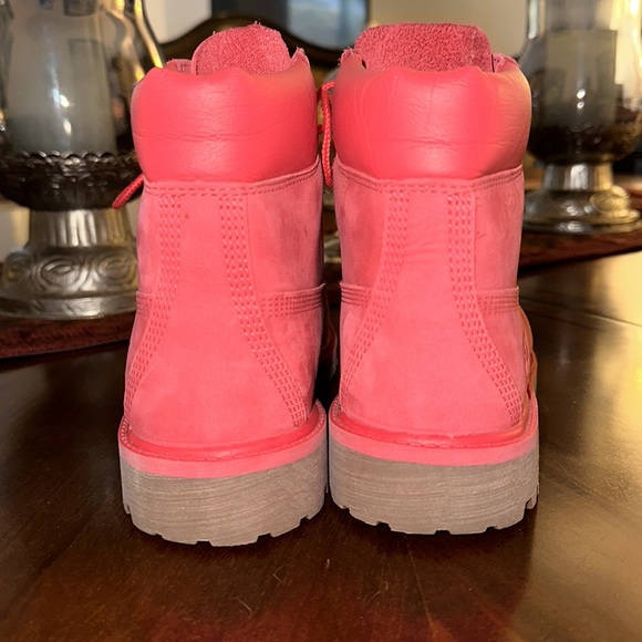 ‼️awesome Timberland Pink Boot women size 6/ big kid size 4 - Picture 4 of 10